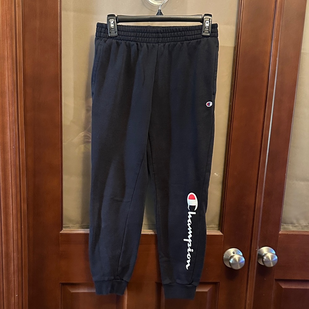 Champion Kids Navy Joggers with Logo
